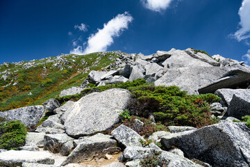 前常念へ登る三股ルート