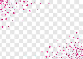 Burgundy Confetti Vector Transparent Backgound.