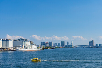 Naklejka premium 【東京都】都市風景 東京港