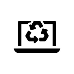 Electronic recycling icon