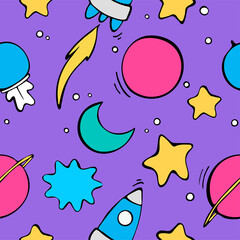 Obraz premium patterns seamless background space bright light