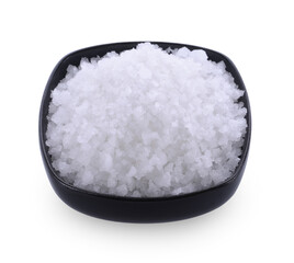 rock salt isolated on white.