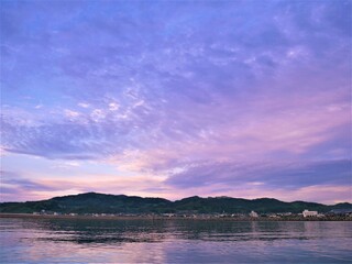 sunrise in the majestic sky