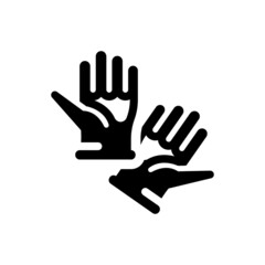 Laboratory gloves icon