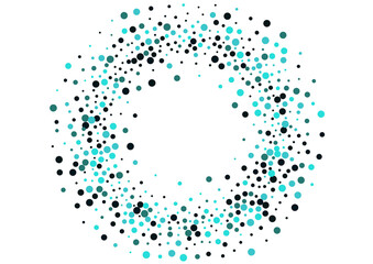 Blue Dust Carnival Vector  White Background.