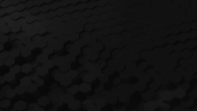 Smooth hexagon background animation loop, calming and relaxing loop