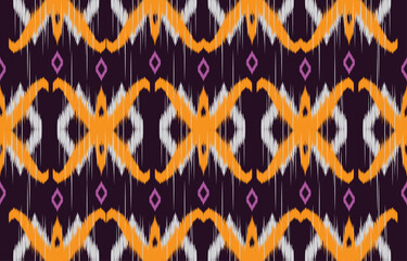 ethnicity ikat seamless pattern geometric ethnic oriental traditional embroidery style.Design for background,carpet,mat,wallpaper,clothing,wrapping,Batik,fabric,Vector illustration.