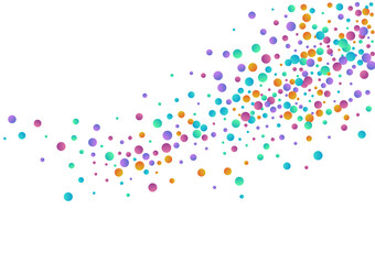 Rainbow Dust Decoration Vector  White Background.