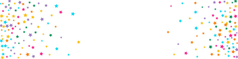 Color Party Vector Panoramic White Background