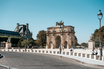 Obraz premium Arc de triomphe in Paris, France