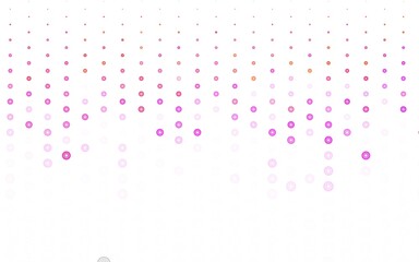 Light Pink, Red vector pattern with spheres.
