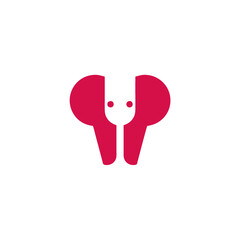 Elephant wine logo design