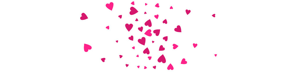 Maroon Color Confetti Vector Panoramic White