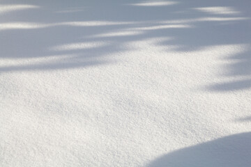 SURFACE DE NEIGE AVEC OMBRES