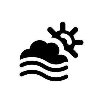 Fog day icon