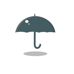 Umbrella icon design on white background for reference.