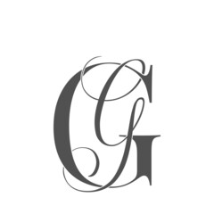 gg, gg, monogram logo. Calligraphic signature icon. Wedding Logo Monogram. modern monogram symbol. Couples logo for wedding