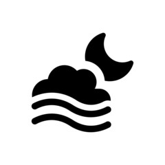Cloudy night icon
