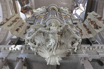 Amsterdam Westerkerk Church Sculpted Organ Detail, Netherlands