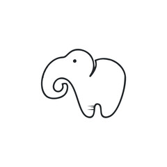 Fototapeta premium Elephant logo design