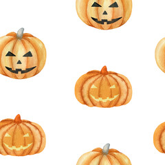 Watercolor happy halloween.