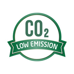 Low carbon emission vector label