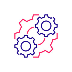 Consolidation vector 2 colour icon style illustration. EPS 10 file