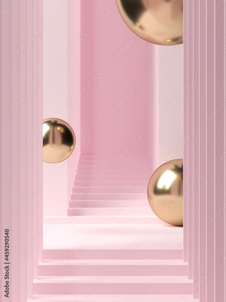 Poster abstract background for product branding. mock up scene with empty space minimal style. 3d render