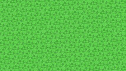 Football pattern background. Green football ball texture background design.