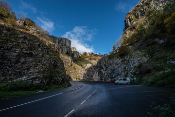 Cheddar gorge in the UK. Included a kingfisher.