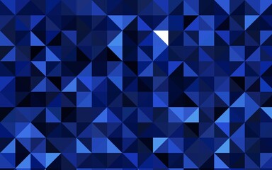 Dark BLUE vector polygon abstract background.