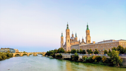 Basilica of Our Lady of the Pillar in Zaragoza, Spain