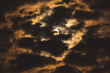 moon and clouds