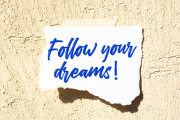 Follow Your Dreams, Business Concept