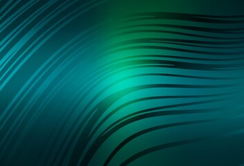 Light Blue, Green vector background with wry lines.