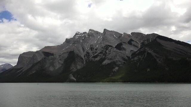 the rocky mountains on a spring day