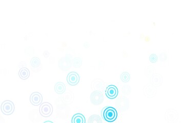 Light Blue, Yellow vector backdrop with dots.