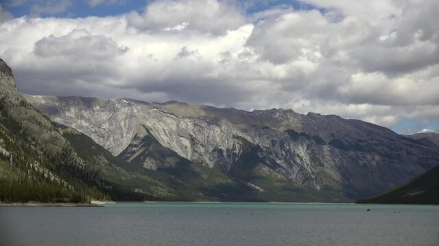 the rocky mountains on a spring day
