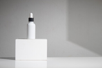 white background, cosmetic makeup bottle lotion cream product with beauty fashion skincare healthcare concept, facial foam treatment