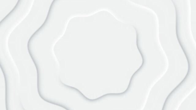 Abstract background illustration in white neomorphism style. Minimal wallpaper, backdrop.