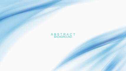 Blue wavy abstract background.Vector background for poster, banner, placard, business, advertising and web design.