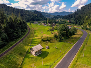 Karpaty mountains on the summer Ukraine