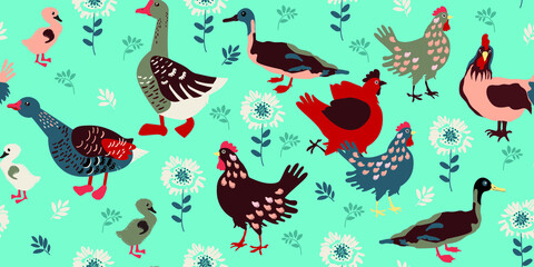 pattern with birds