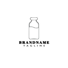 bottle logo icon design template vector