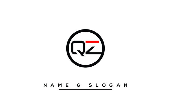 QZ,  ZQ,  Q,  Z    Abstract Letters Logo Monogram