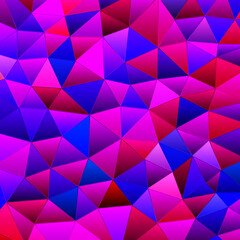 Obraz premium abstract vector stained-glass triangle mosaic background - purple and violet