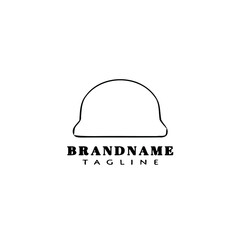 helmet logo template icon vector illustration