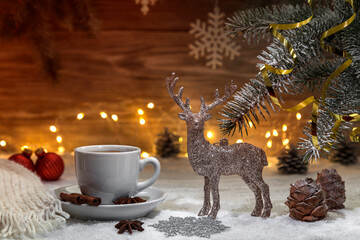 Image with christmas decorations.