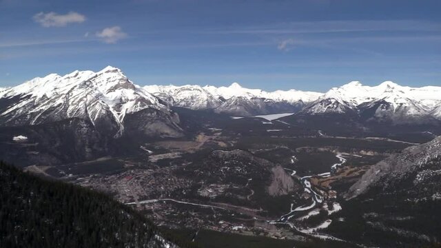 the rocky mountains on a sunny day