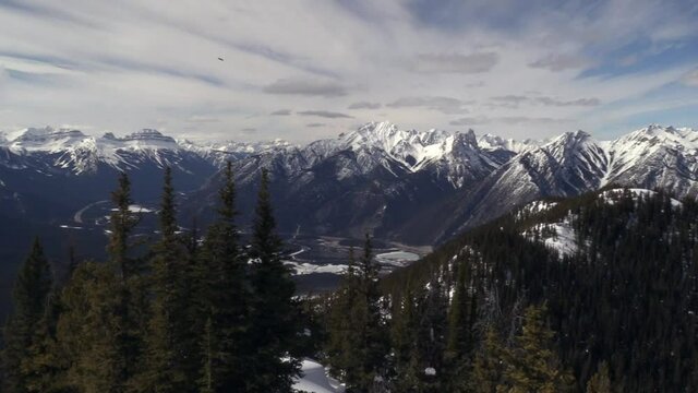 the rocky mountains on a sunny day